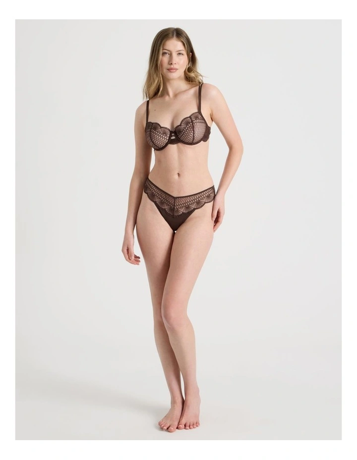 Embroidery G-String in Black image 4