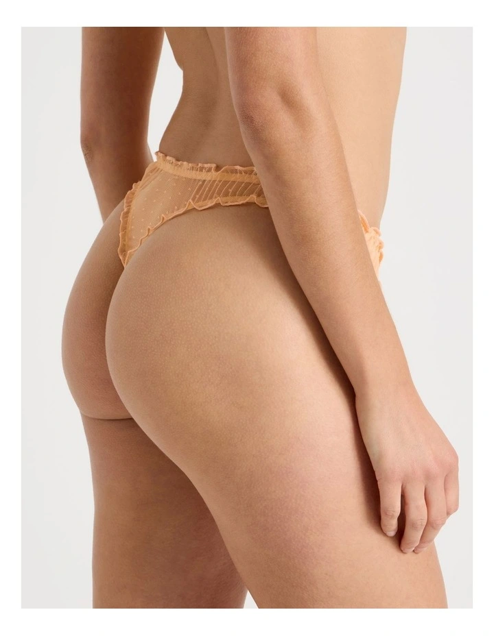 Lola Frill Thong in Orange image 4