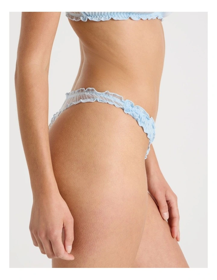 Lola Frill Thong in Blue image 3