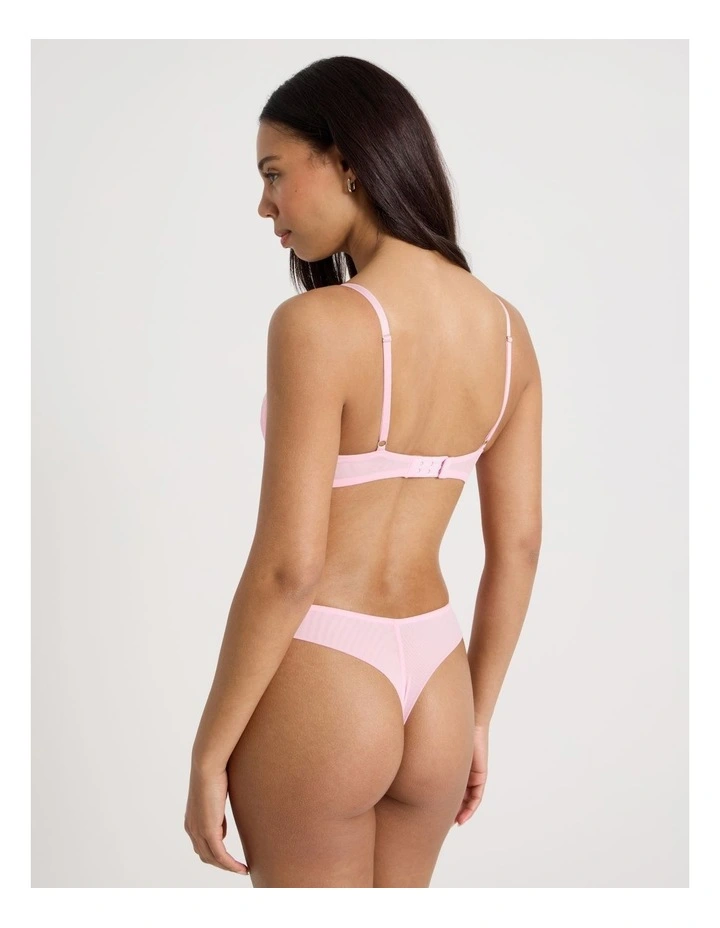 Embroidery Dainty G-String in Pink image 5