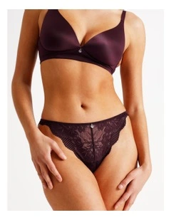 Lace Underwear G-String in Black