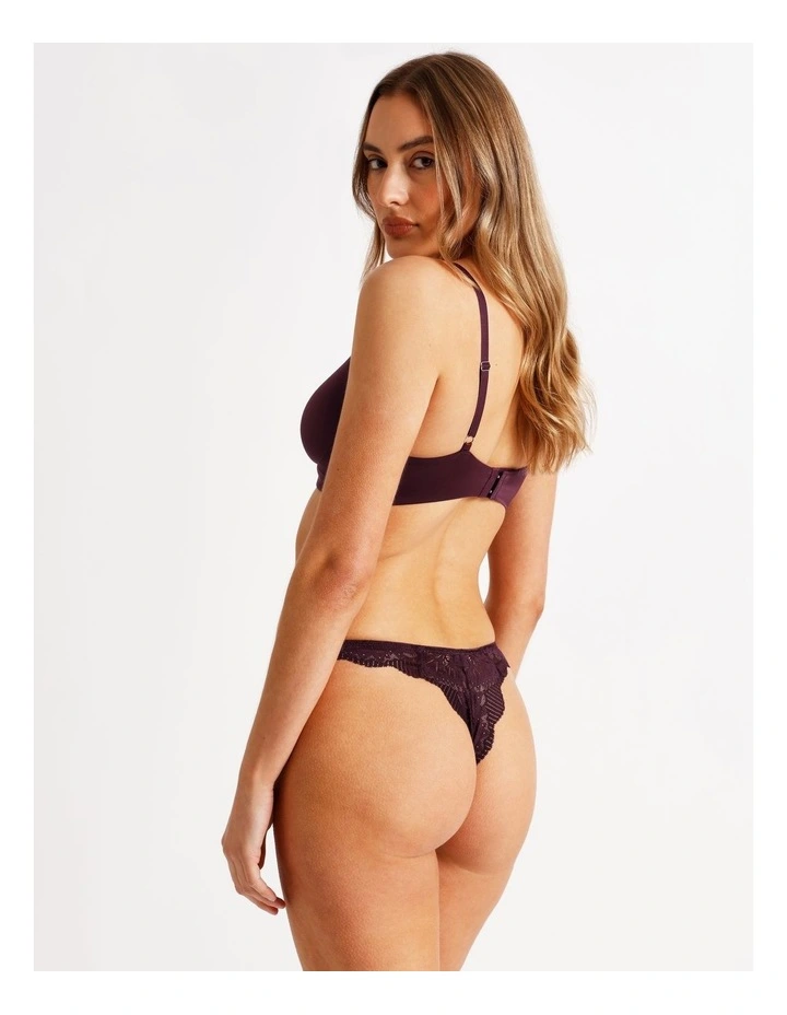 Lace Underwear G-String in Black image 4