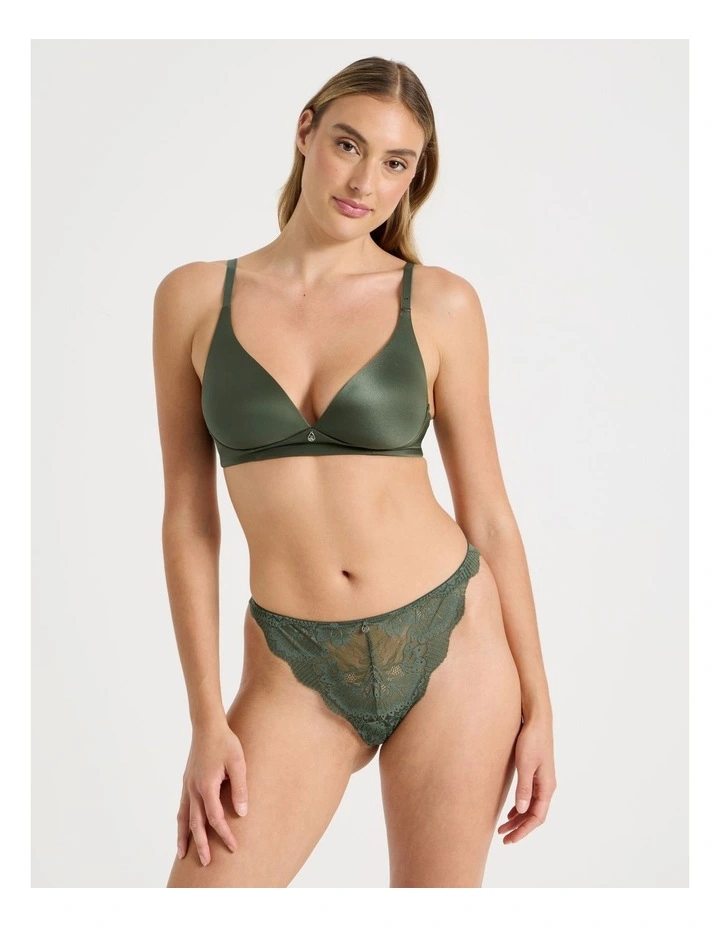 Lace Underwear G-String in Green image 1
