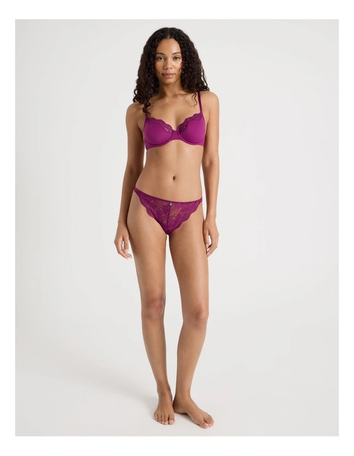 Captivate Luxe G-String in Berry image 1