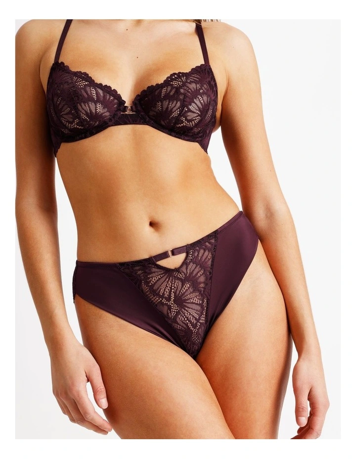 Aura Luxe Bikini in Plum image 2
