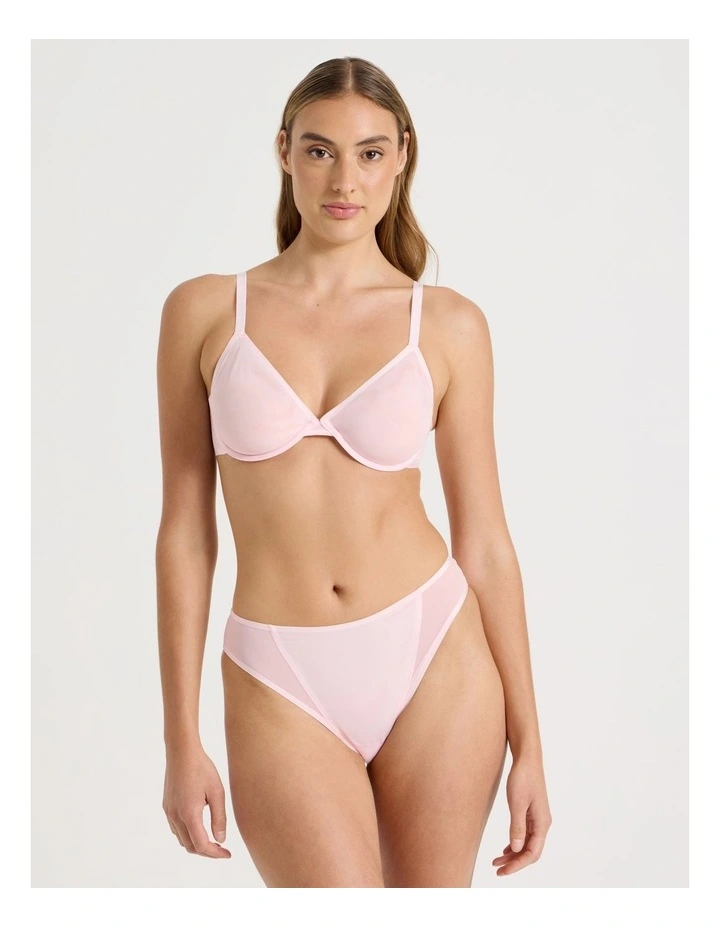 Soothe Sheer Bikini in Pink image 1