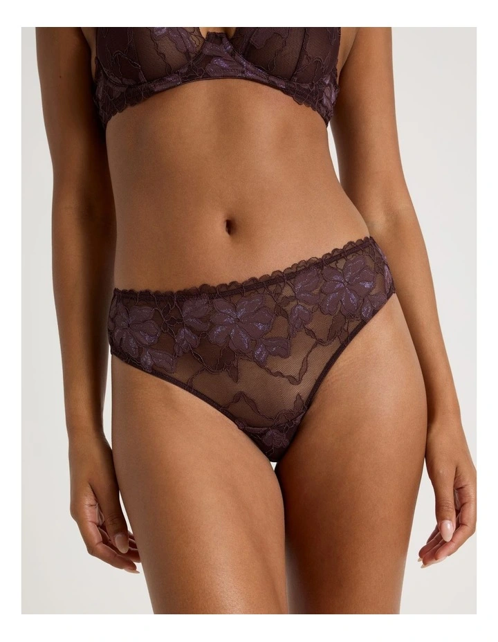 Nighttime Bikini in Dark Mauve image 2