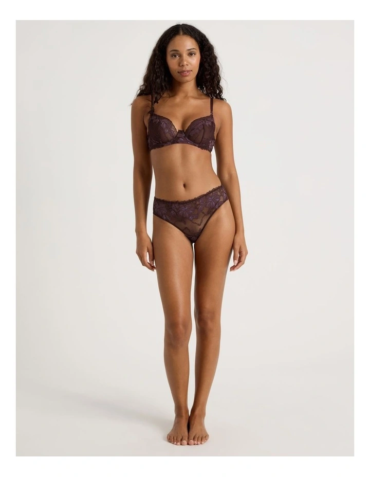 Nighttime Bikini in Dark Mauve image 3