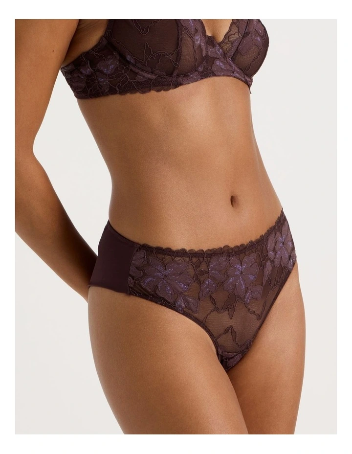 Nighttime Bikini in Dark Mauve image 4