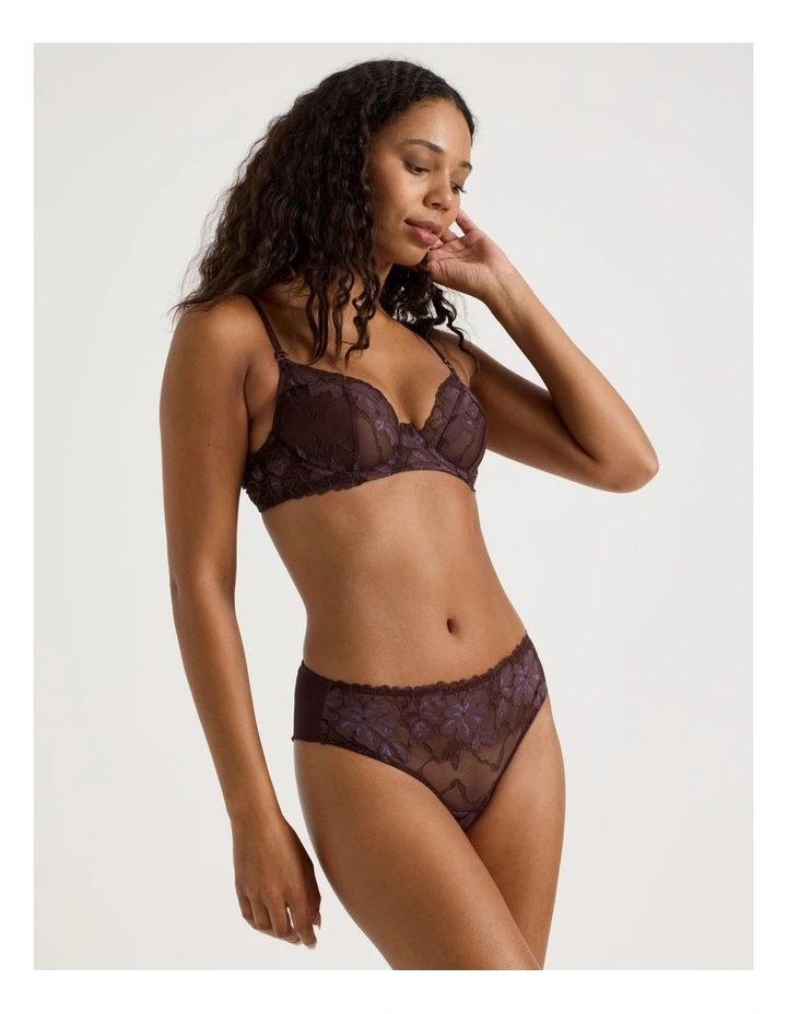 Nighttime Bikini in Dark Mauve image 5