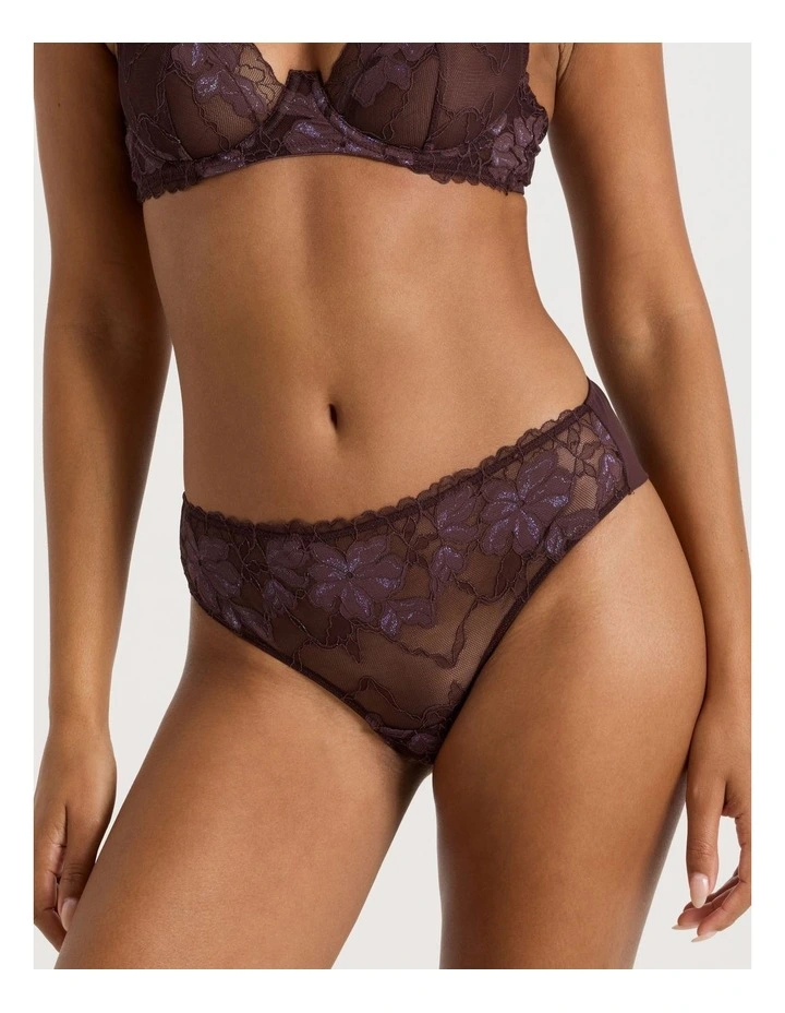Nighttime Bikini in Dark Mauve image 7