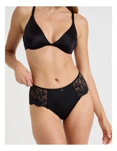 Captivate Luxe Micro & Lace Hipster in Black