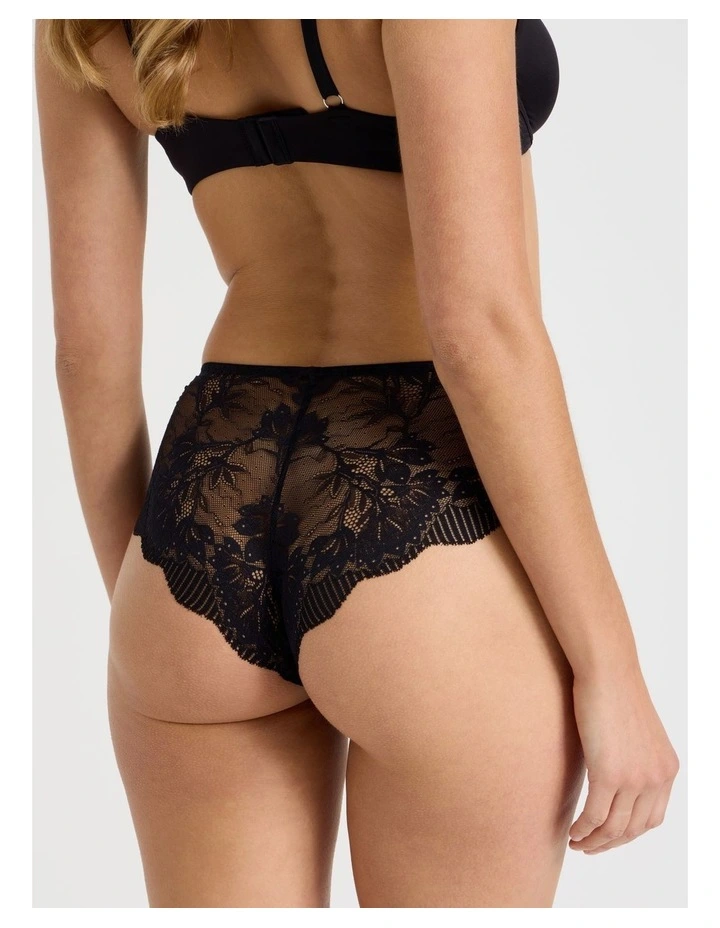 Captivate Luxe Micro & Lace Hipster in Black image 5