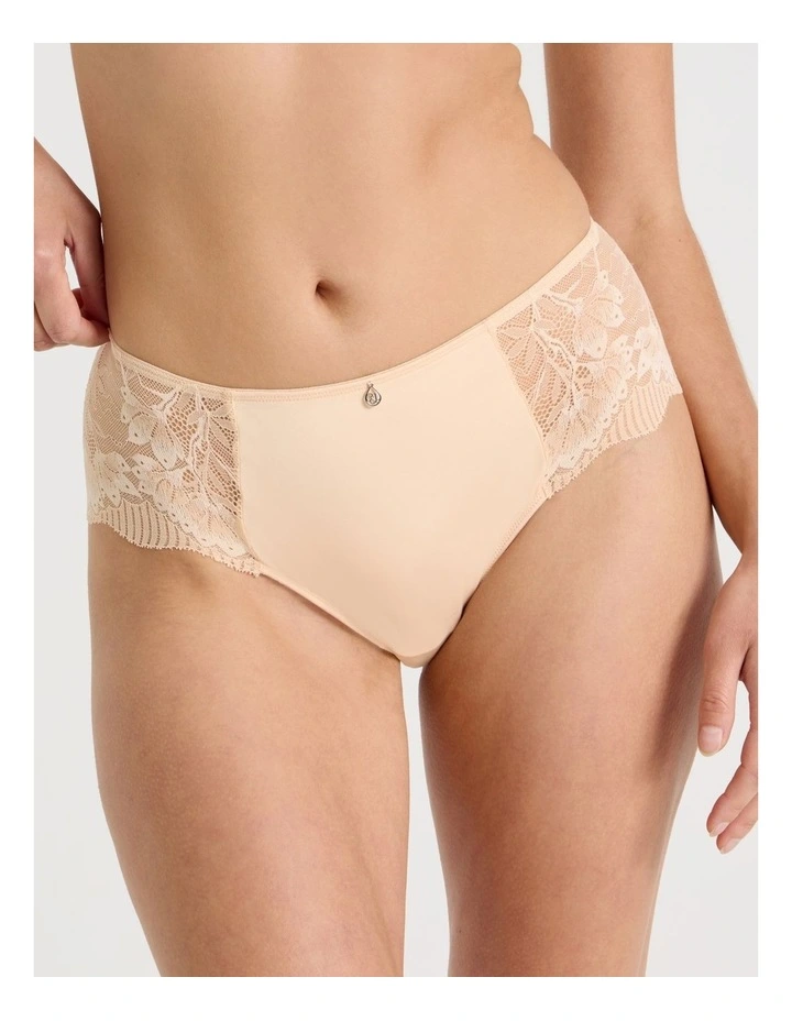 Captivate Luxe Micro & Lace Hipster in Beige image 2