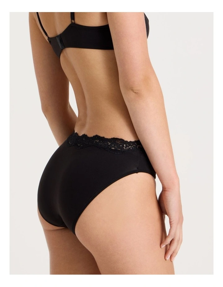 Cheeky Lace Bikini in Black image 3