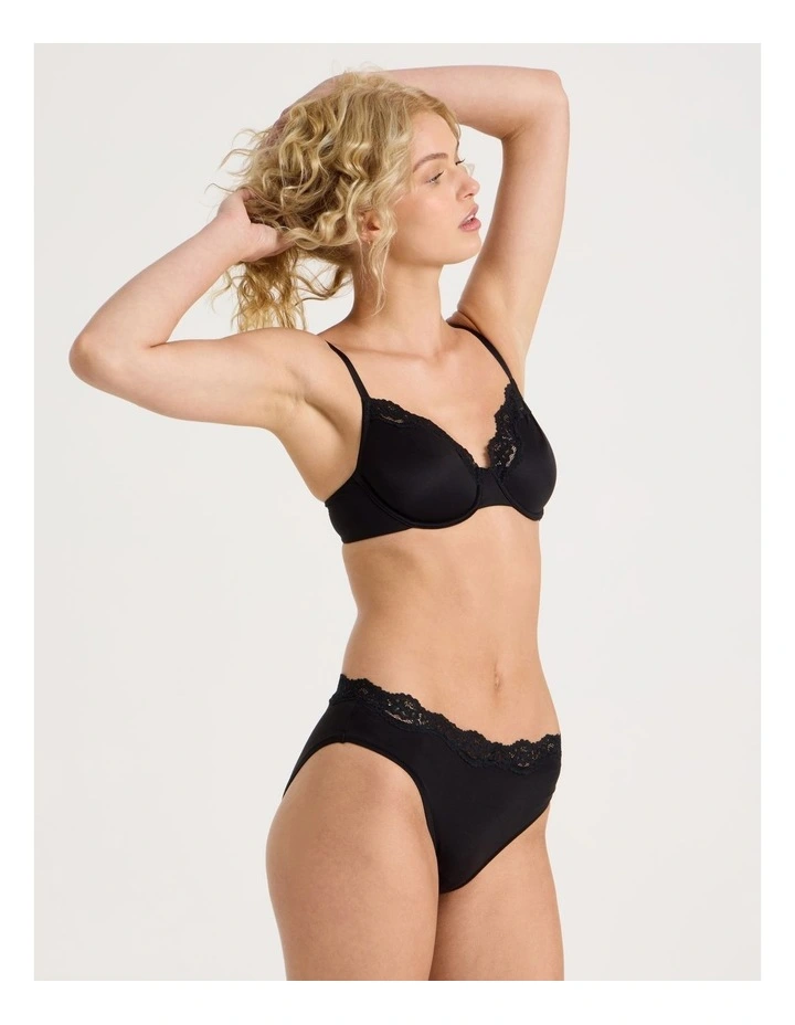 Cheeky Lace Bikini in Black image 4