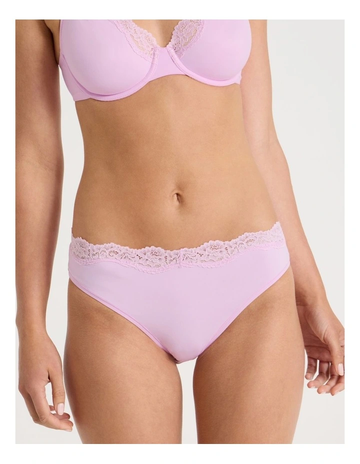 Cheeky Lace Bikini in Pink image 3