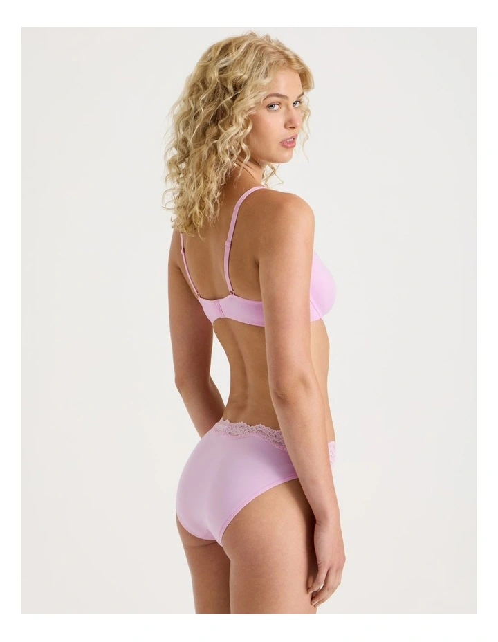 Cheeky Lace Bikini in Pink image 5