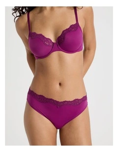 Cheeky Lace Bikini in Purple