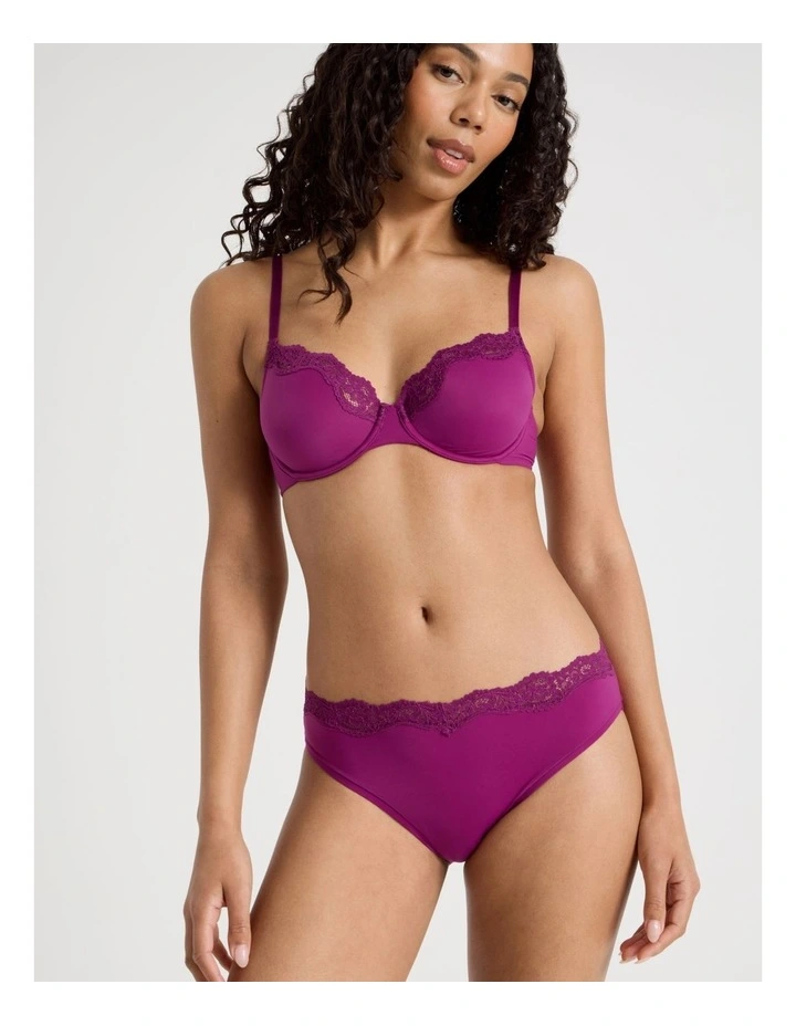 Cheeky Lace Bikini in Purple image 2