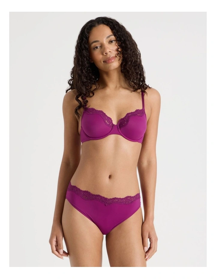 Cheeky Lace Bikini in Purple image 3