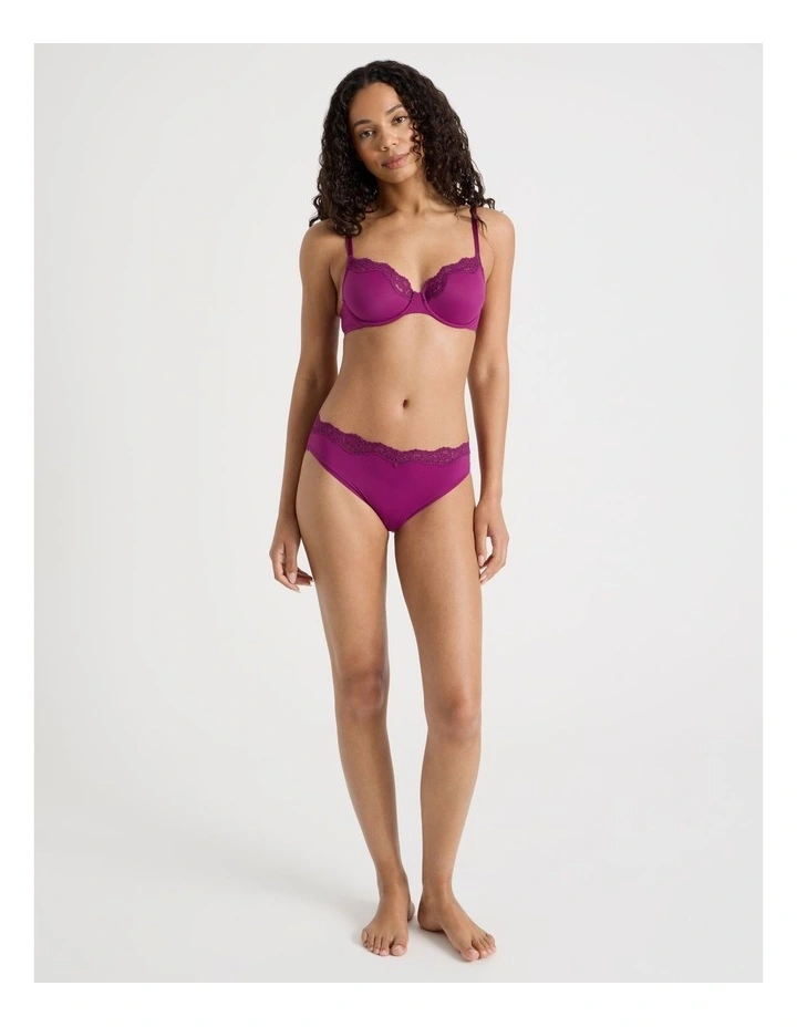 Cheeky Lace Bikini in Purple image 4