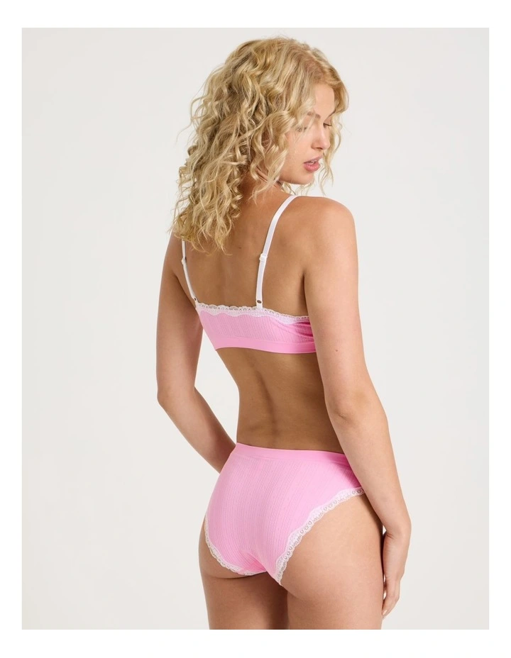 Lola Seamless Pointelle Bikini in Pink image 4