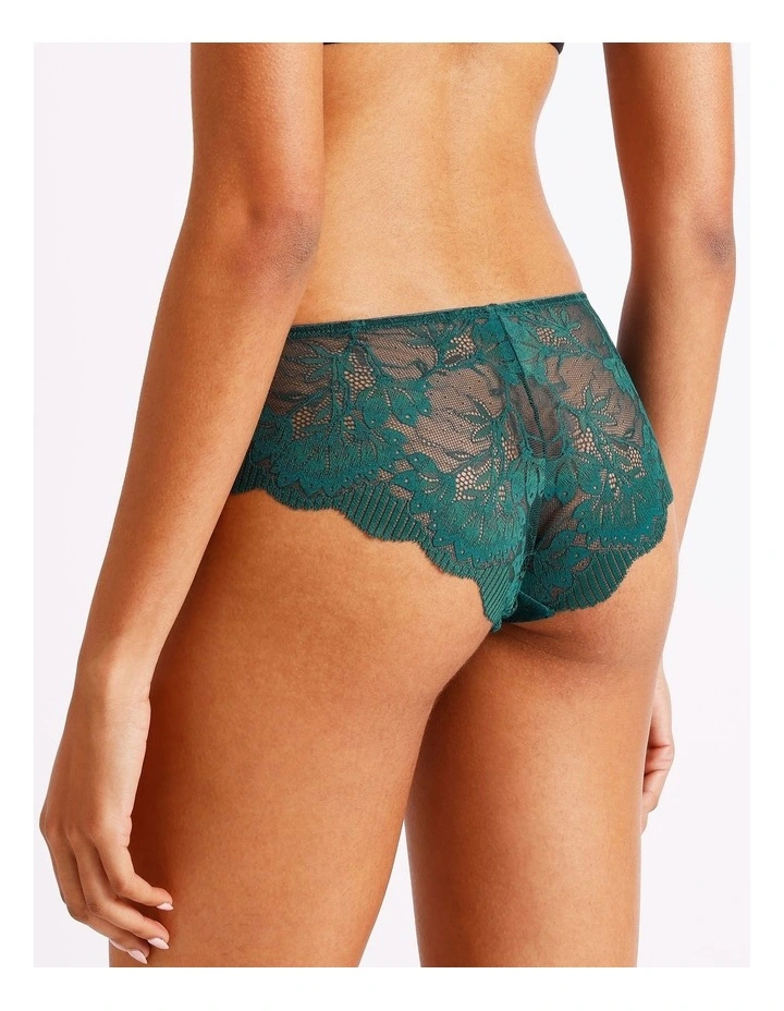 Lace Underwear Bikini in Green image 4