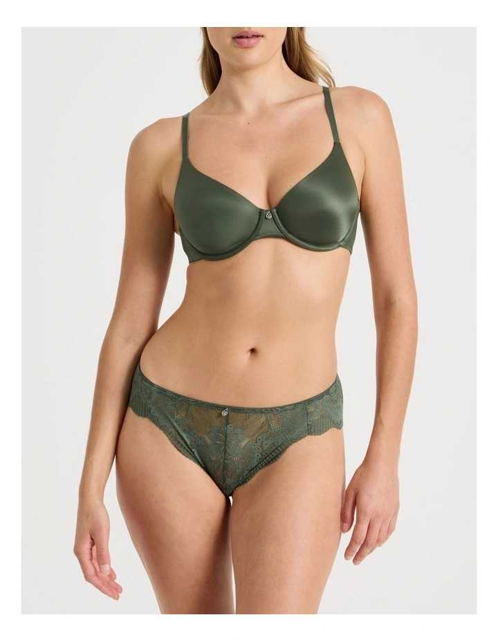 Lace Underwear Bikini in Olive image 4