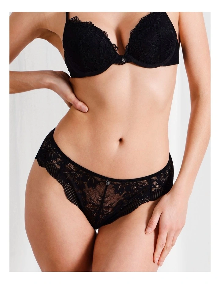 Captivate Luxe Bikini in Black image 2