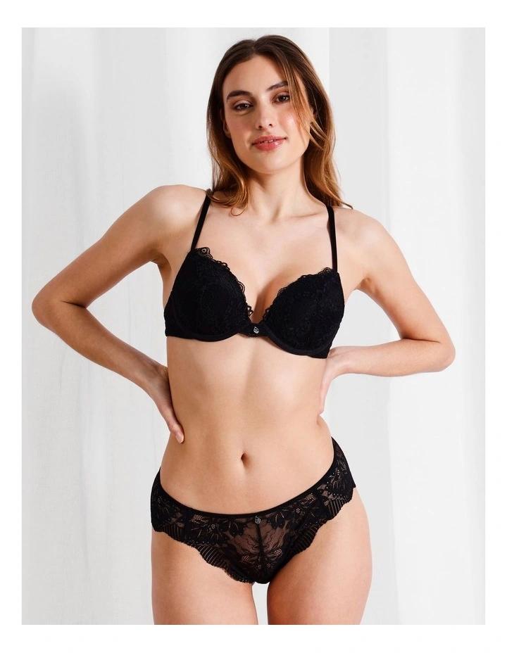 Captivate Luxe Bikini in Black image 4