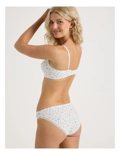 Lola Cotton Rib Hipster in Blue