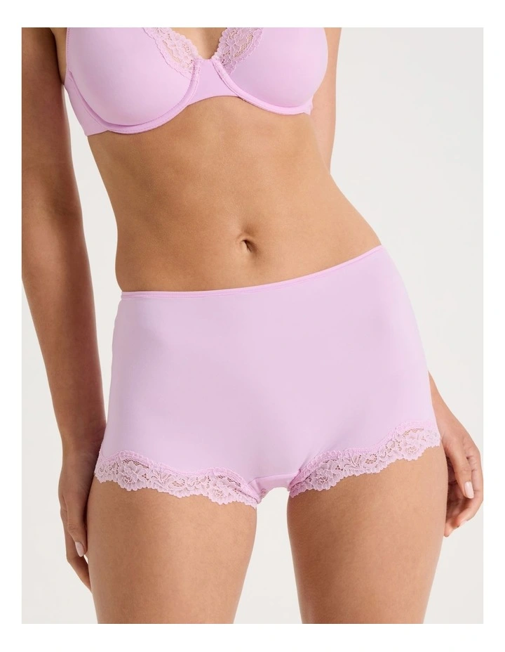 Cheeky Lace Boyshort in Pink image 2