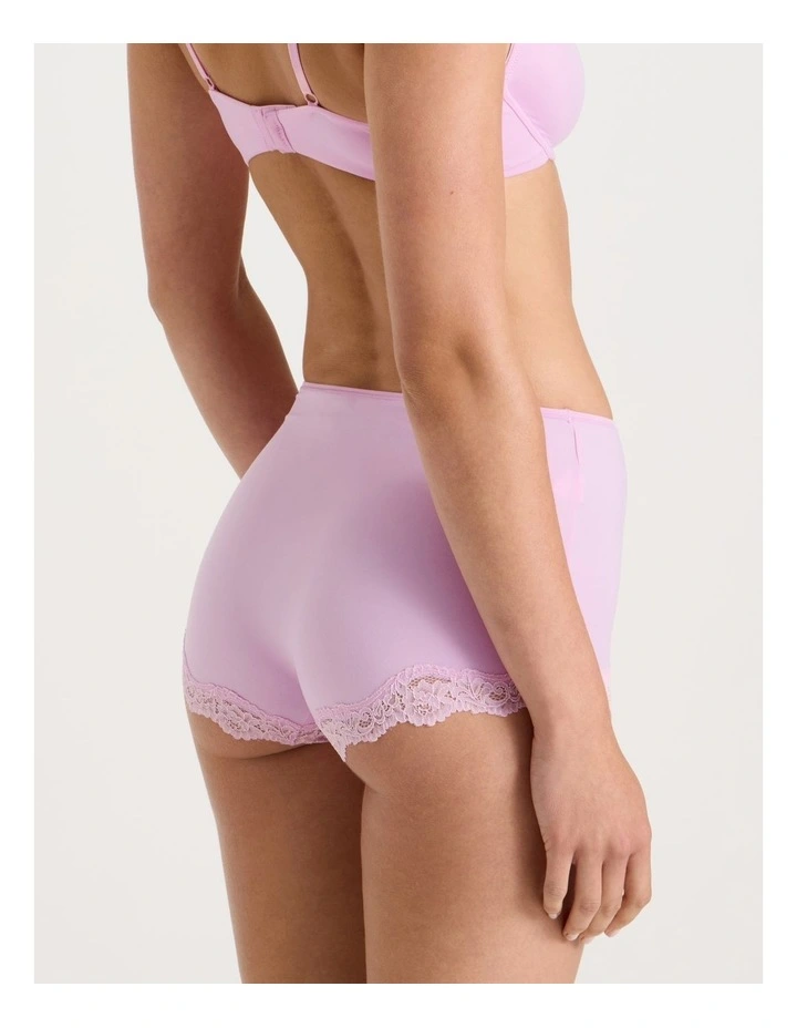 Cheeky Lace Boyshort in Pink image 4