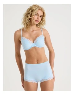 Cheeky Lace Boyshort in Blue