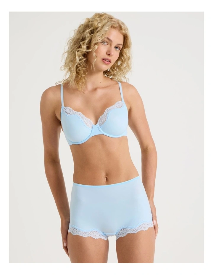 Cheeky Lace Boyshort in Blue image 1