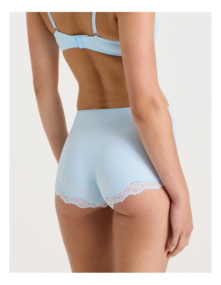 Cheeky Lace Boyshort in Blue image 5