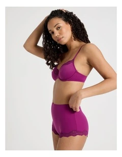 Cheeky Lace Boyshort in Purple