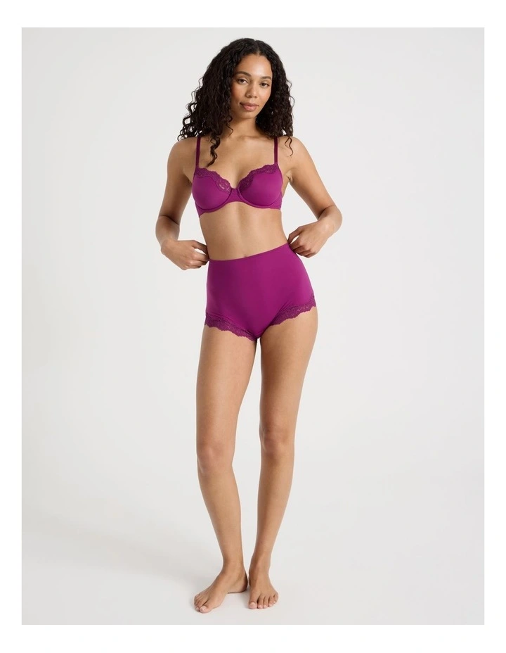 Cheeky Lace Boyshort in Purple image 3