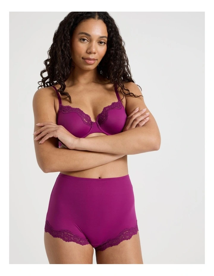 Cheeky Lace Boyshort in Purple image 4