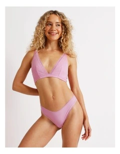 Lola Cotton Rib Brazilian in Pink
