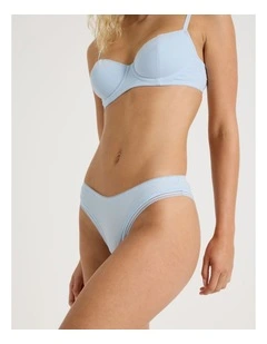 Lola Cotton Rib Brazilian in Blue