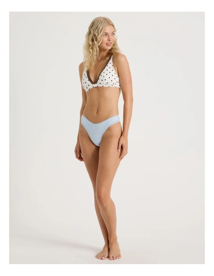 Lola Cotton Rib Brazilian in Blue image 2