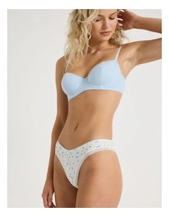 Lola Cotton Rib Brazilian in White