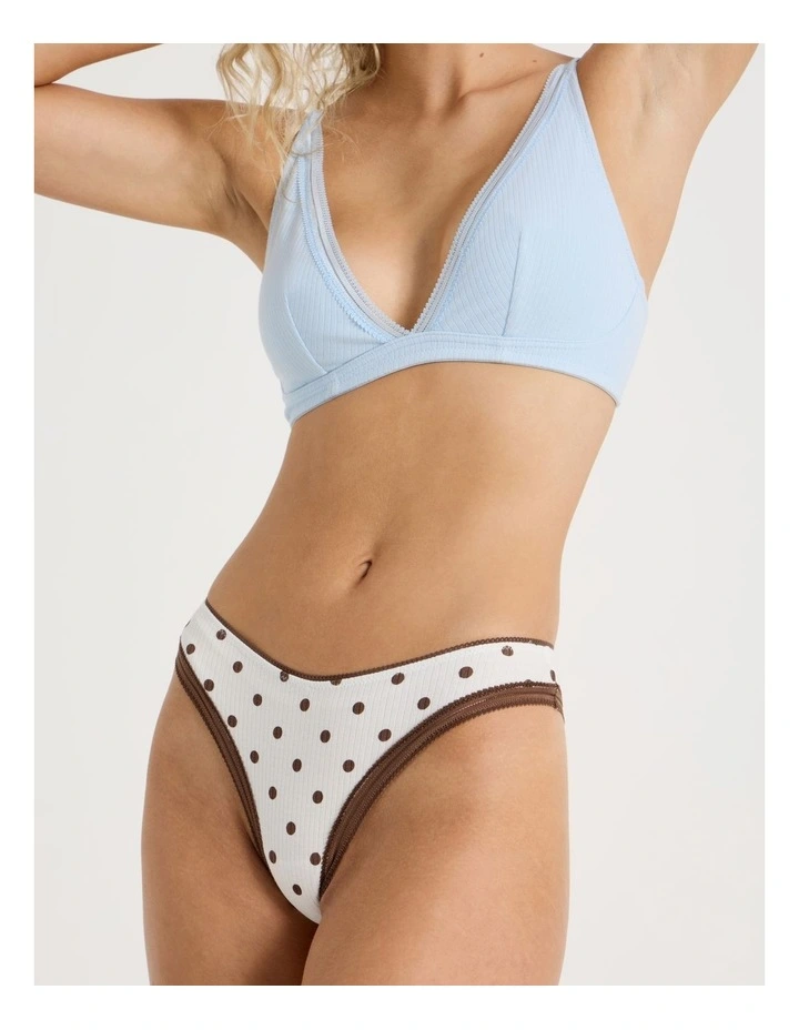 Lola Cotton Rib Brazilian in Multi image 2