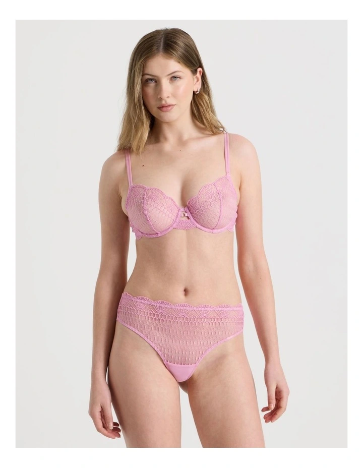 Embroidery High Waist Brazilian in Pink image 5
