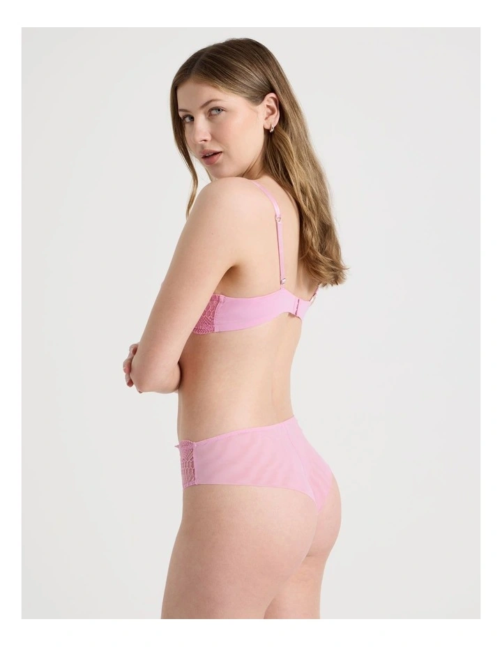 Embroidery High Waist Brazilian in Pink image 6