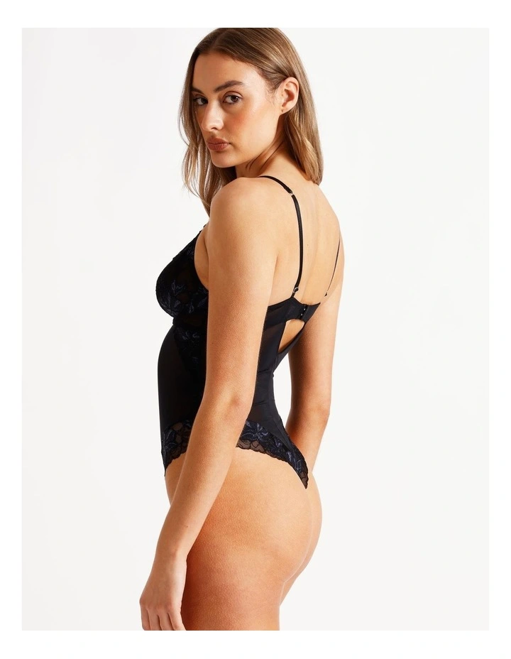 Nighttime Bodysuit in Black image 4