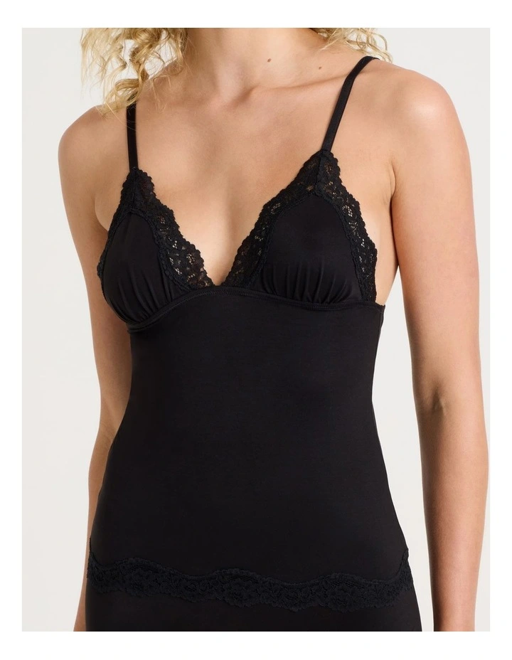 Cheeky Lace Camisole in Black image 4