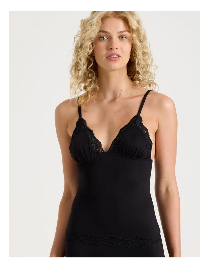 Cheeky Lace Camisole in Black image 5